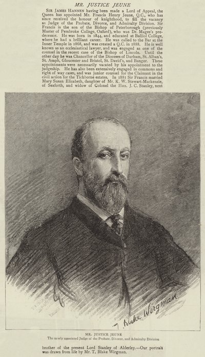 ジャスティス・ヤング氏 作： Theodore Blake Wirgman